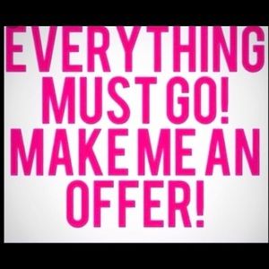 ALL CLOSET MARKED DOWN! Make an offer!